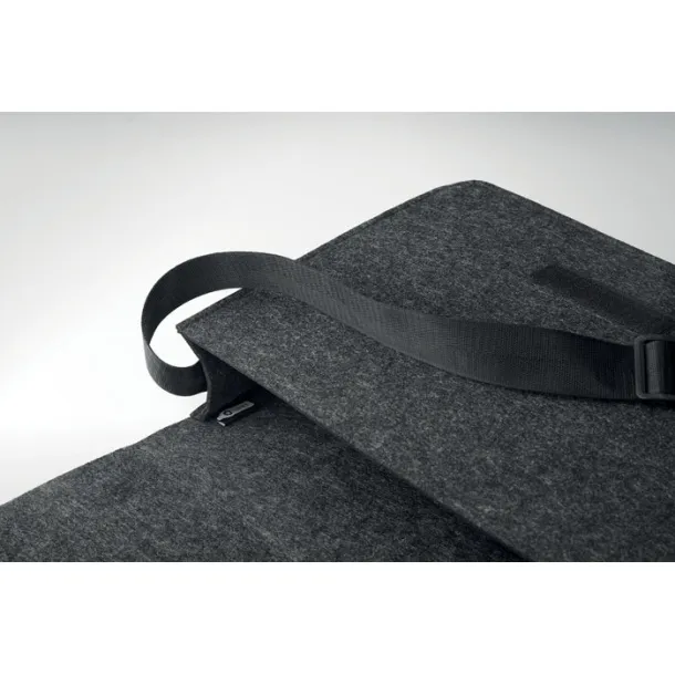 BAGLO RPET felt laptop bag Stone Grey