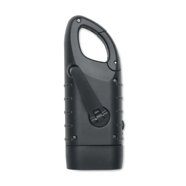 SLUZ Solar torch with dynamo crank Black