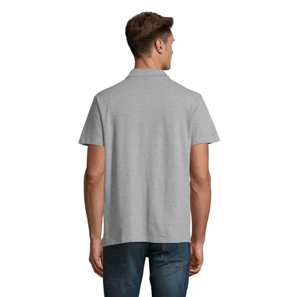 SPRING II MEN POLO-210g Grey Melange