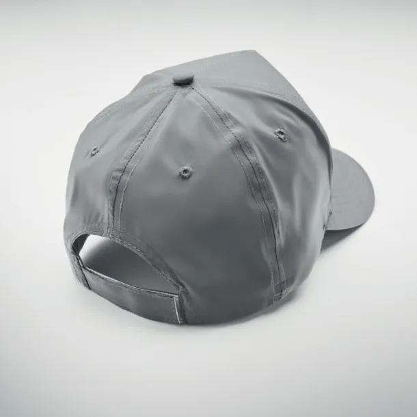 RAYS 5 panel reflective baseball cap Matt Silver