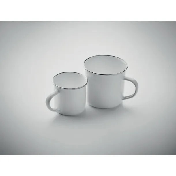 PLATEADO S Enamel layer sublimation mug White