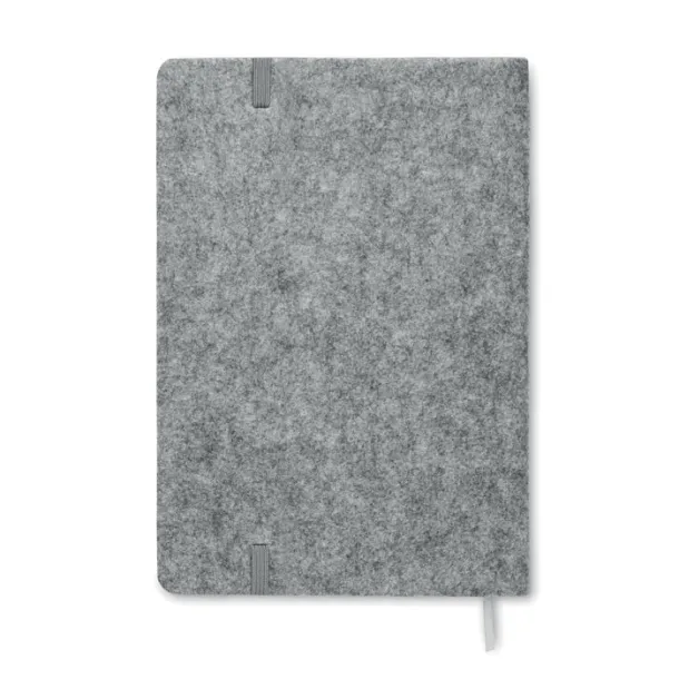 CORKBOOK notes od RPET filca i pluta, A5 Siva