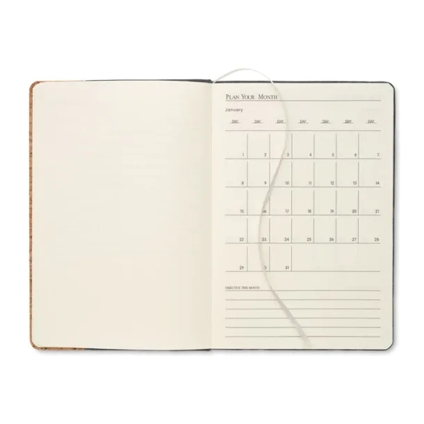 CORKBOOK notes od RPET filca i pluta, A5 Stone Grey