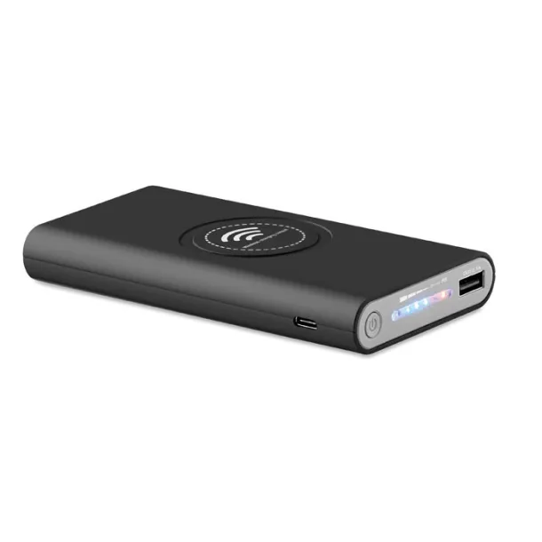 VIGOR bežična prijenosna baterija, 8 000 mAh Crna
