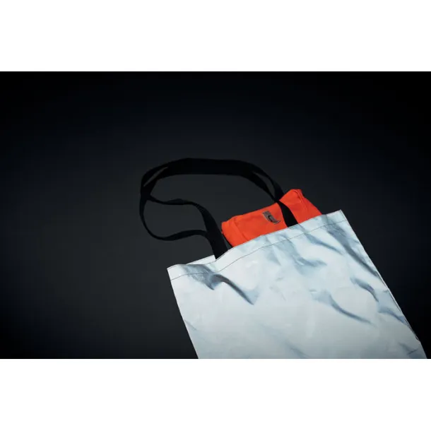 VISI TOTE Reflective shopping bag Matt Silver