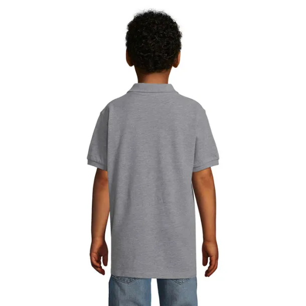 PERFECT KIDS POLO-180g Grey Melange