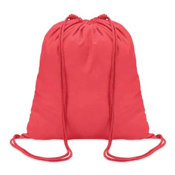 COLORED Cotton 100 gsm drawstring bag Red