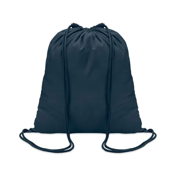 COLORED Cotton 100 gsm drawstring bag French navy