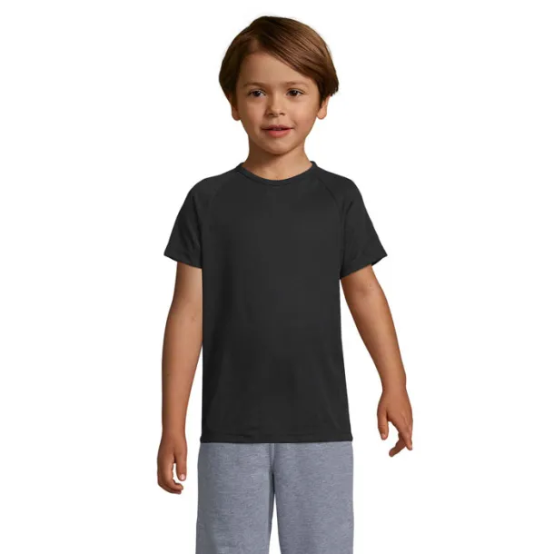 SPORTY KIDS TSHIRT-140g Black