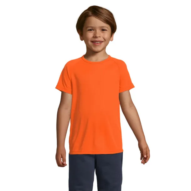 SPORTY KIDS TSHIRT-140g neon orange