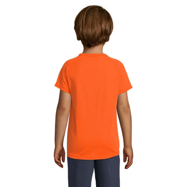 SPORTY KIDS TSHIRT-140g neon orange