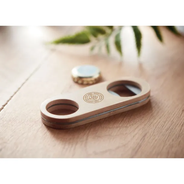 VALBAMPER Oval Bamboo bottle opener Wood