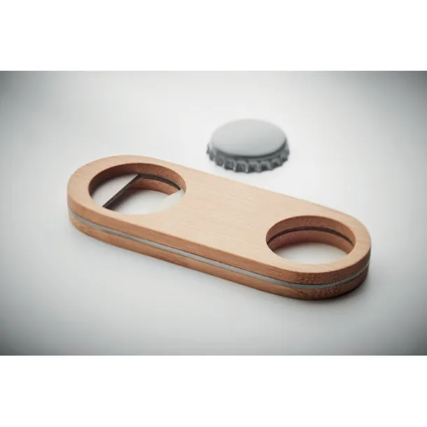 VALBAMPER Oval Bamboo bottle opener Wood