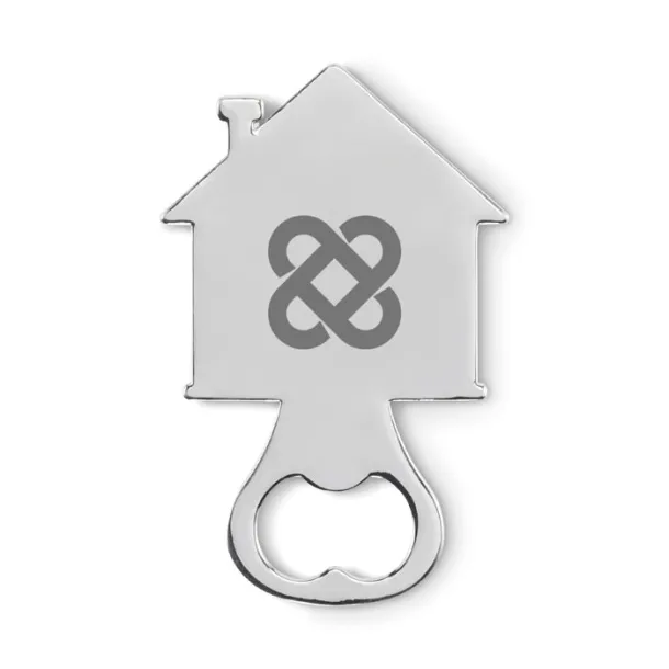 MYHOUSE House shape bottle opener Matt Silver