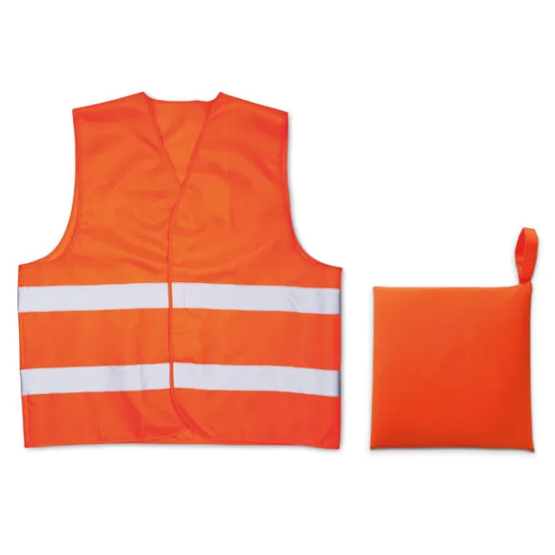 VISIBLE Knitted material waistcoat Orange