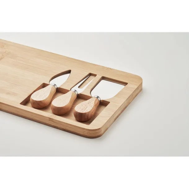 GLENAVY Bamboo Cheese board set Wood
