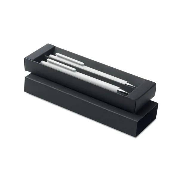 ORWELL Set kemijskih olovaka od recikliranog aluminija Bijela