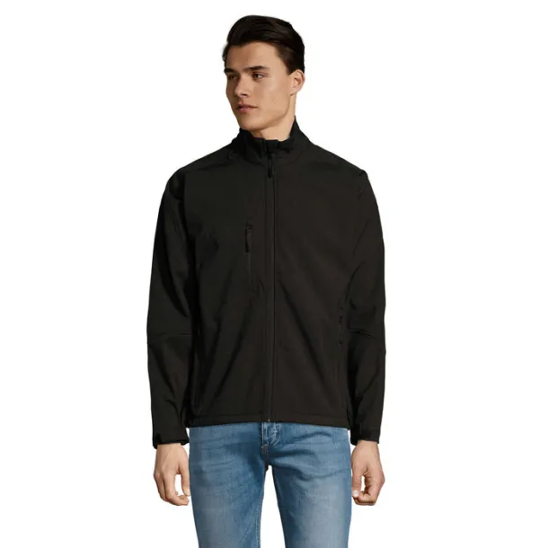 RELAX Muška softshell jakna - 340g Crna