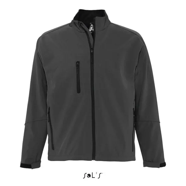 RELAX Muška softshell jakna - 340g charcoal grey