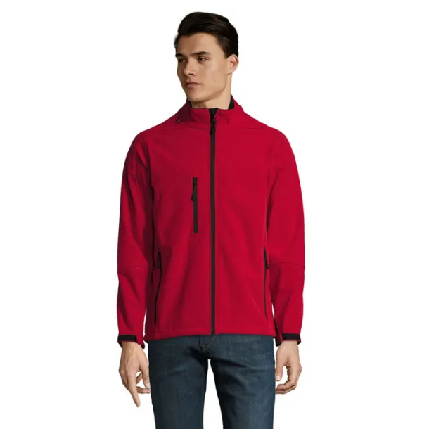 RELAX Muška softshell jakna - 340g pepper red