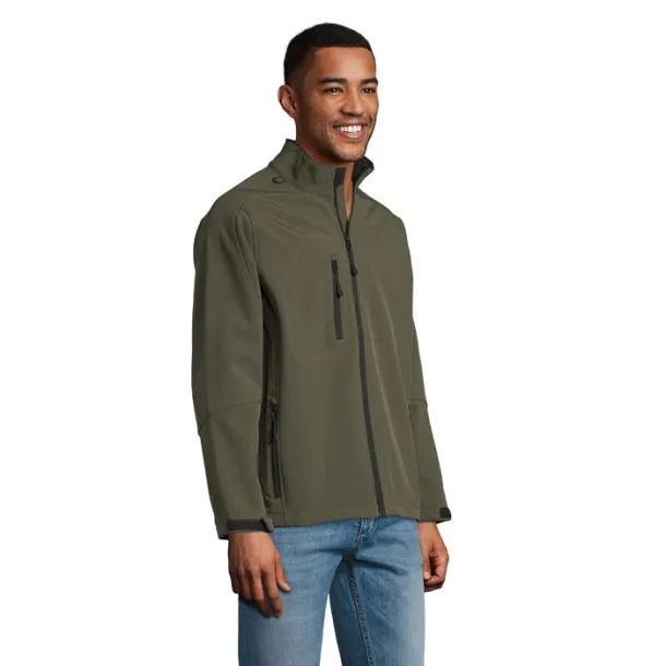 RELAX Muška softshell jakna - 340g army