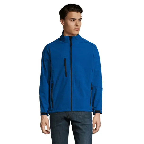 RELAX Muška softshell jakna - 340g Kraljevski plava