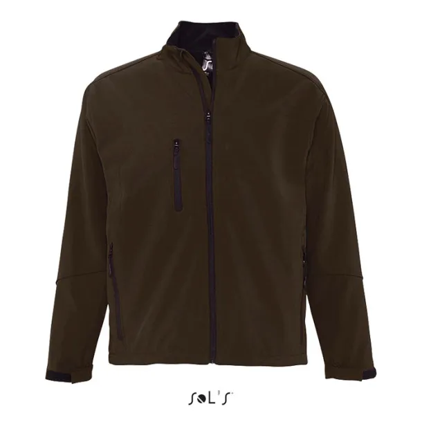 RELAX Muška softshell jakna - 340g Dark Chocolate