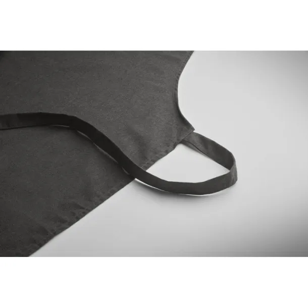 SOUS COLOUR Recycled cotton apron Black