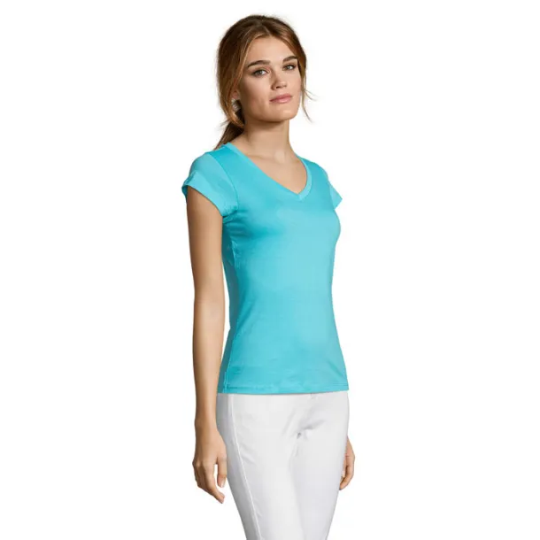 MOON WOMEN TSHIRT-150g atoll blue