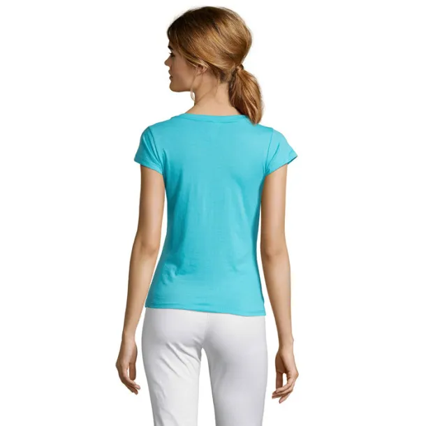 MOON WOMEN TSHIRT-150g atoll blue