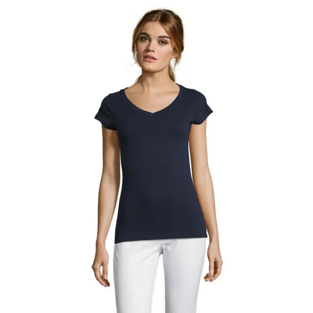 MOON WOMEN TSHIRT-150g French navy