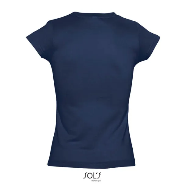 MOON WOMEN TSHIRT-150g French navy