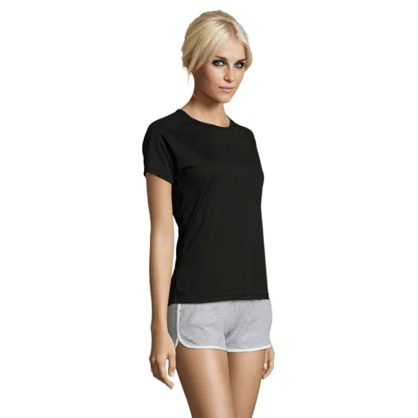 SPORTY WOMEN TSHIRT-140g Black