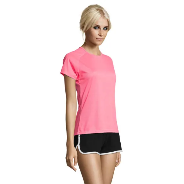 SPORTY WOMEN TSHIRT-140g neon pink 2