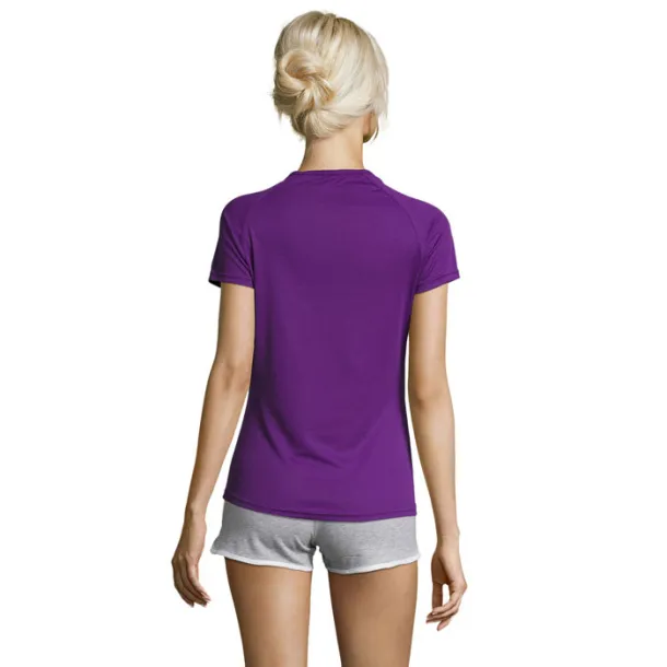 SPORTY WOMEN majica kratkih rukava - 140g Tamno ljubičasta