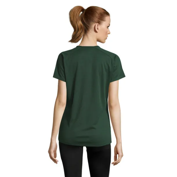 SPORTY WOMEN majica kratkih rukava - 140g Šumski zelena