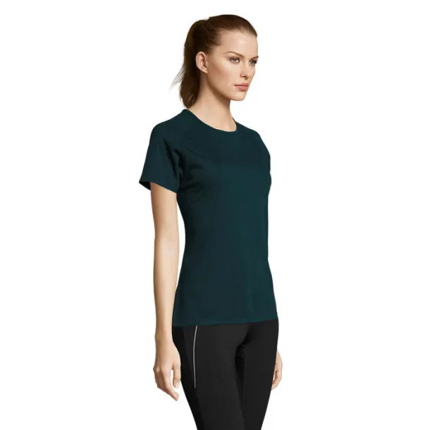 SPORTY WOMEN TSHIRT-140g Petroleum Blue