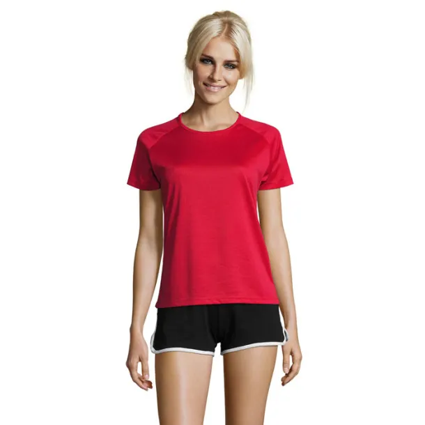 SPORTY WOMEN majica kratkih rukava - 140g Crvena