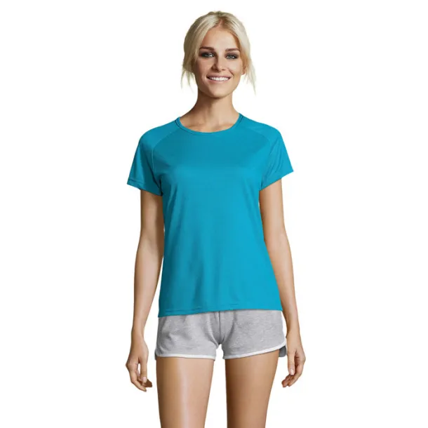 SPORTY WOMEN TSHIRT-140g Aqua