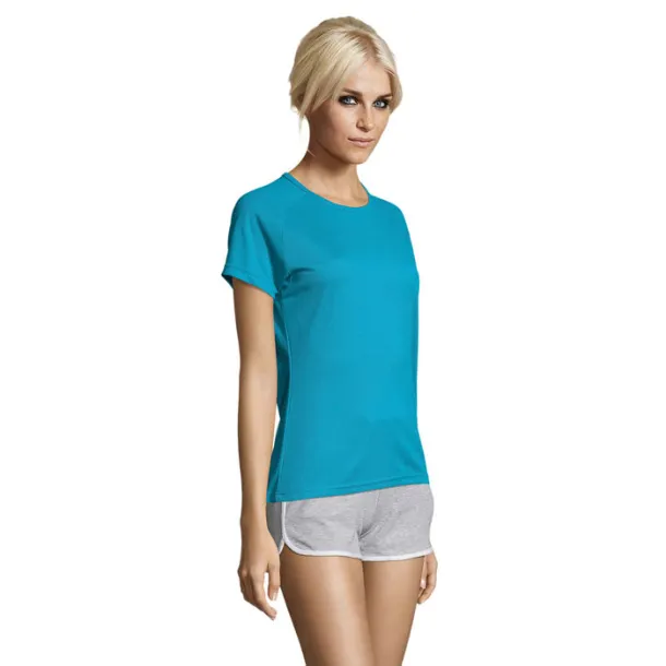 SPORTY WOMEN TSHIRT-140g Aqua