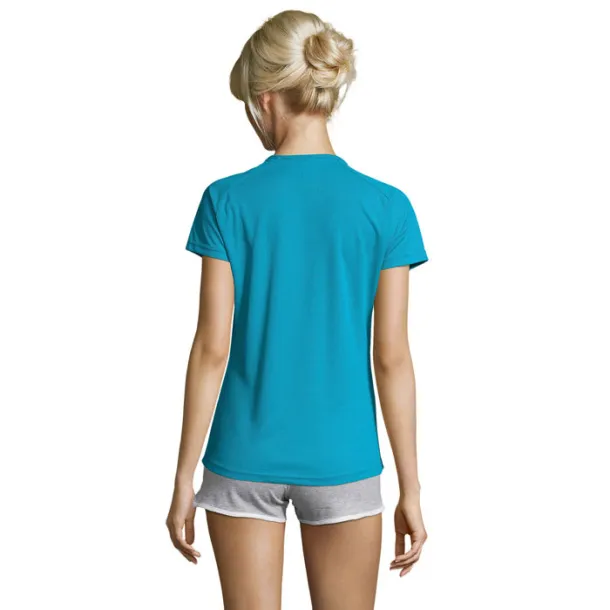 SPORTY WOMEN TSHIRT-140g Aqua