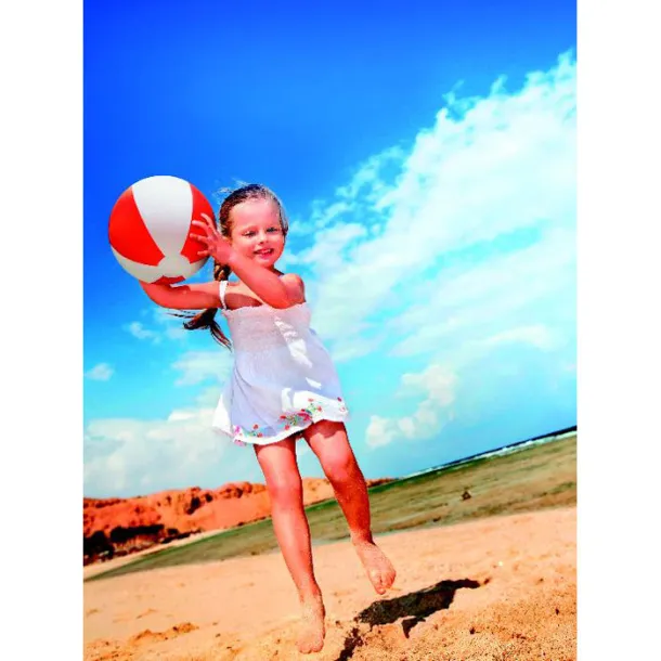 PLAYTIME lopta za plažu na napuhavanje Crvena