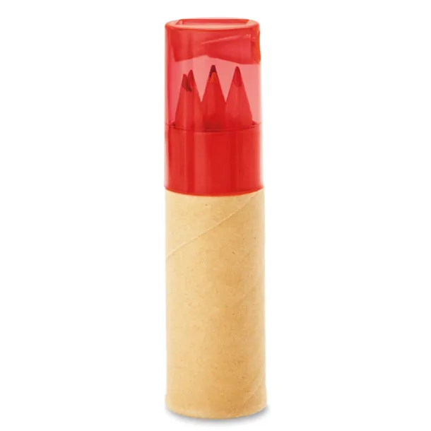 PETIT LAMBUT 6 piece in tube Transparent Red
