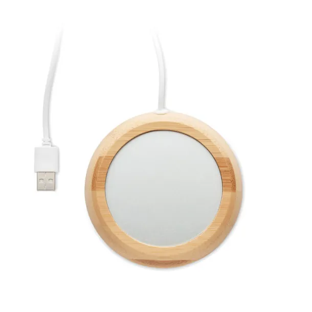 MUGLET grijač za šalice od bambusa s USB-om Drvo