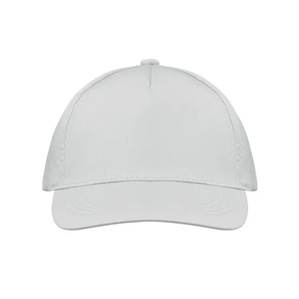 BUZZ 5 panel baseball cap White