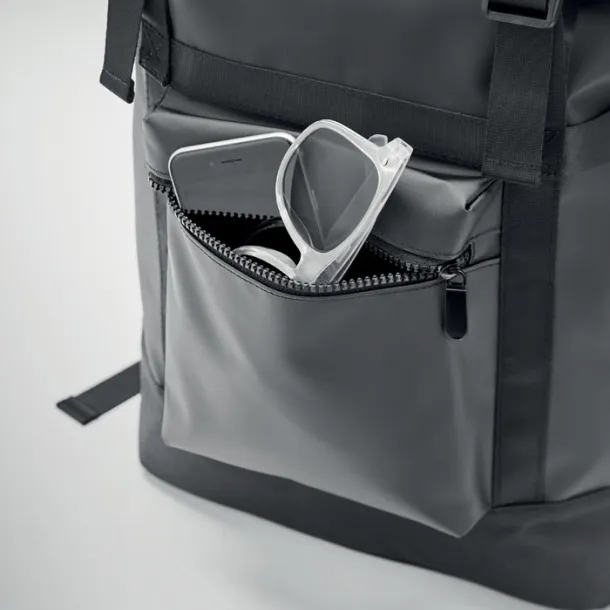 JAYA BAG Rolltop backpack 50C tarpaulin Black