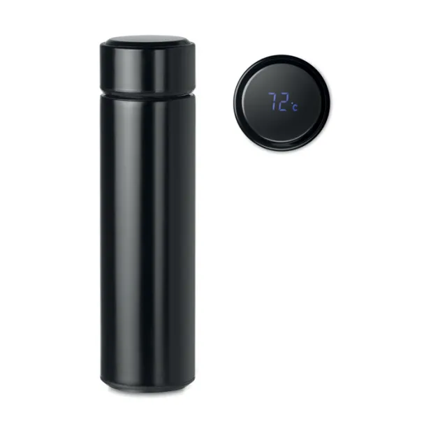 POLE termosica s termometrom, 450 ml Crna