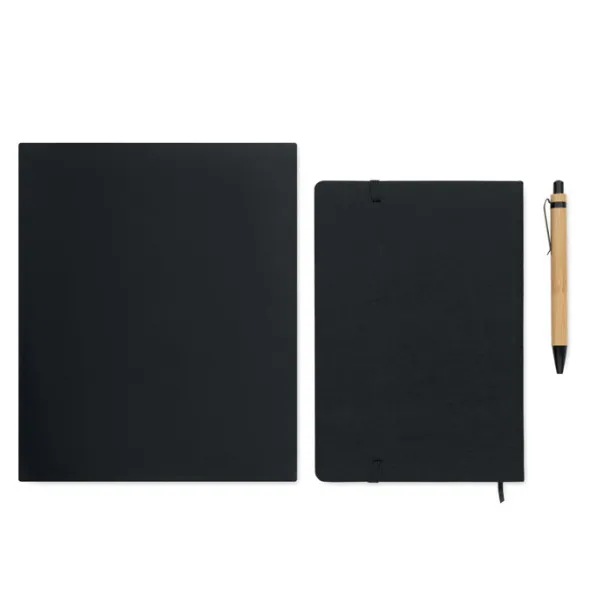 NOTEMIX A5 RPET notebook set Black