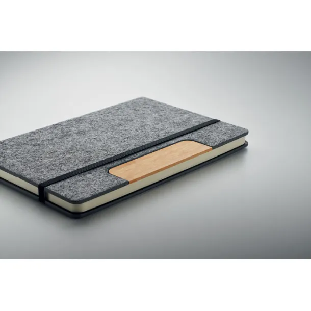 NOTEMIX A5 RPET notebook set Stone Grey