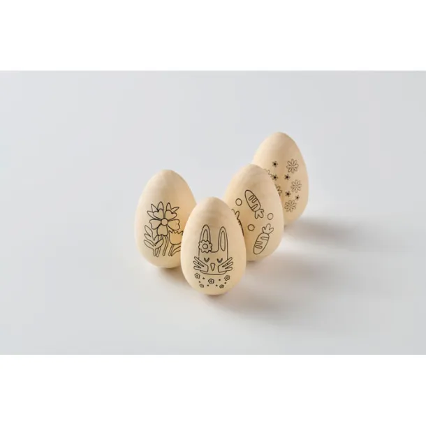 EISET Wooden eggs painting set Wood
